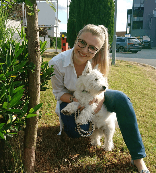 Mag. Miriam Irndorfer und Hund Gino